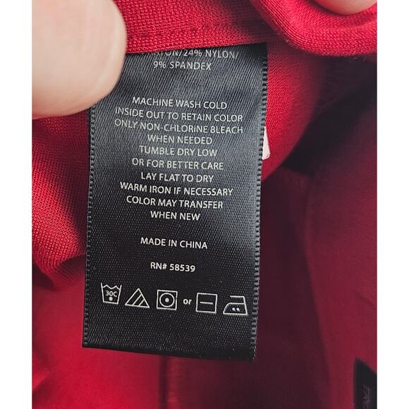 Kut from the kloth 0 red knit stretch trouser skinny pull on pants NWOT career - Picture 3 of 10